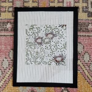 Floral Dot Fabric Wall Art